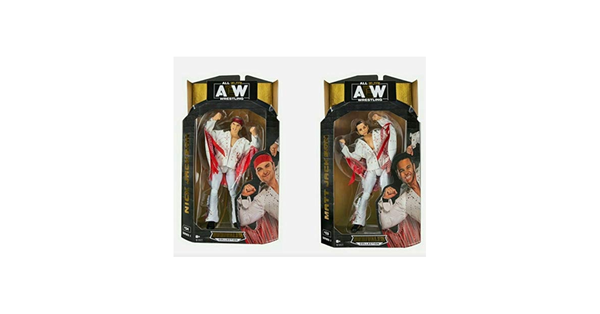 AEW ヤングバックス(ニックジャクソン&マットジャクソン)フィギュア2体セット Amazon.com: All Elite Wrestling UNRIVALED 2 Pack - The Young